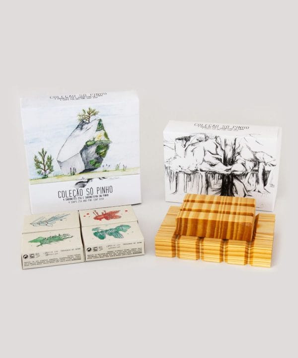 Só Pinho Conjunto De 4 Sabonetes De 25 g E Saboneteira