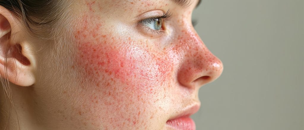 como curar la rosacea