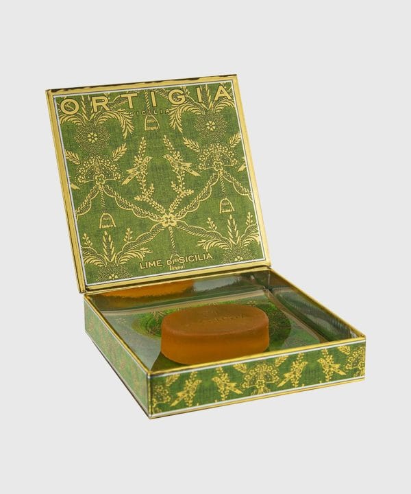 Ortigia Sicilia Lime Glass Plate And Soap