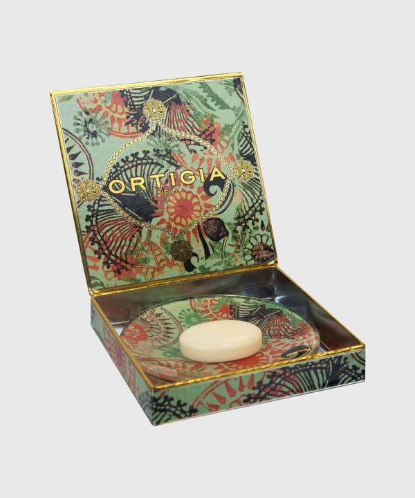 Ortigia Sicilia Fico D'India Glass Plate And Soap