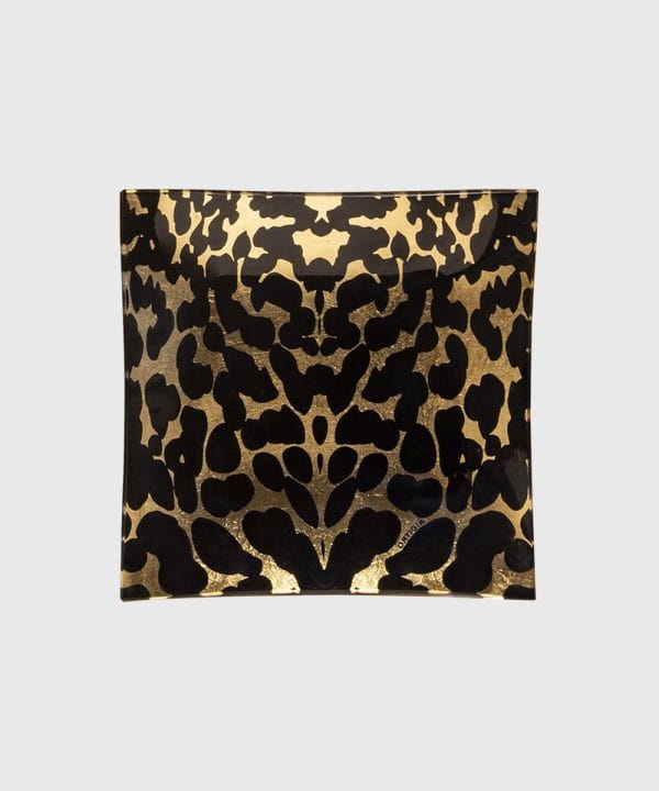 Ortigia Sicilia Glass Plate Gattopardo Square